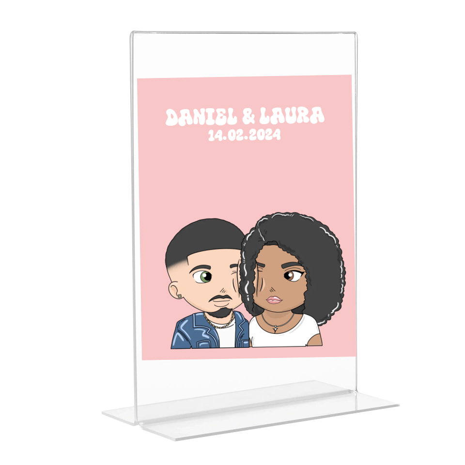 Quetschgesicht OG Acrylglasaufsteller